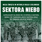 Msza święta w intencji Biało-Zielonego sektora niebo